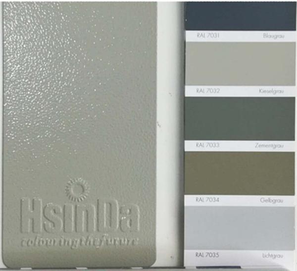 weather resistant RAL 7004 Grey Wrinkle Polyester powder coating paint for Electrical cabinet