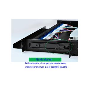 Standard Size Multimode Fiber Optic Distribution Frame with 24LC / SC Adapters and Rack Mount Design for FTTH Networks