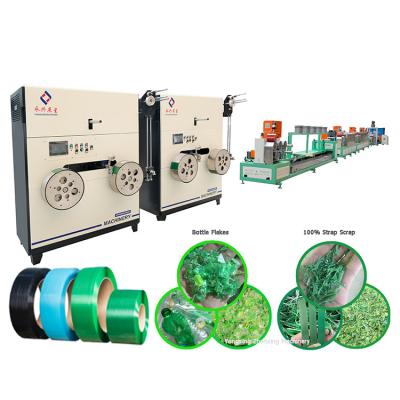 Linha de produção de tiras de PET de alta eficiência com enrolamento automático