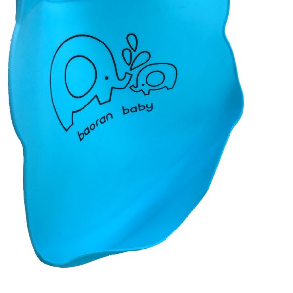 Wholesale Customized Fancy Cartoon Printing Soft Waterproof Silicone Baby Bib Useful Reusable Baby Eating Tool