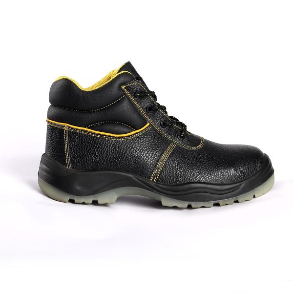 Comfortable EVA Insole Middle Cut Safety Shoes Heat Resistant Mesh Lining Material