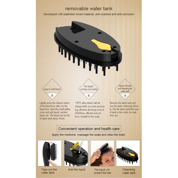 Light Therapy Laser Combs for Hair Growth Light Weight and Portable Charging time 1H