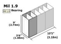 Système de barrière expéditionnaire de revêtements en zinc et aluminium MIL 1.9