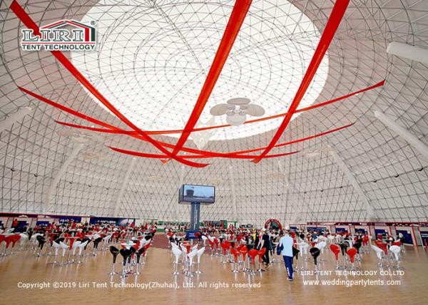 Custom White Geodesic Dome Tents For Commercial Party