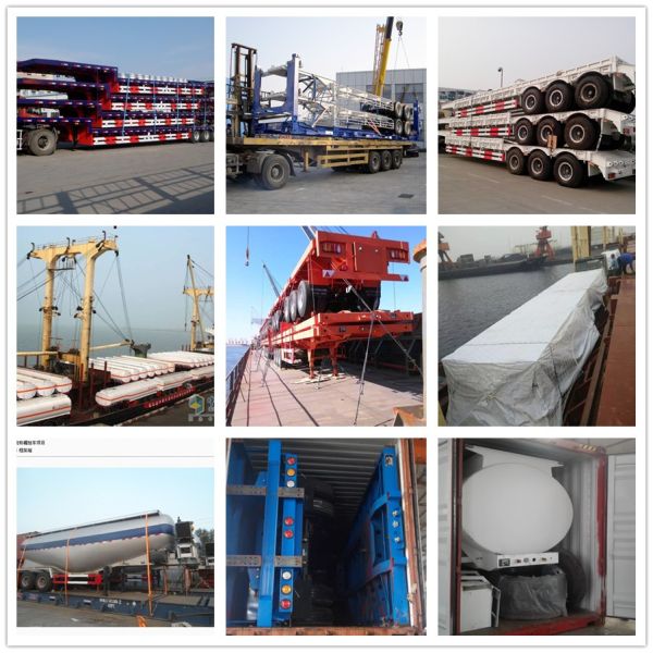 Oil Transport Fuel Tanker Semi Trailer 3 Axle 42000L 45 CBM 12R22.5 Tire