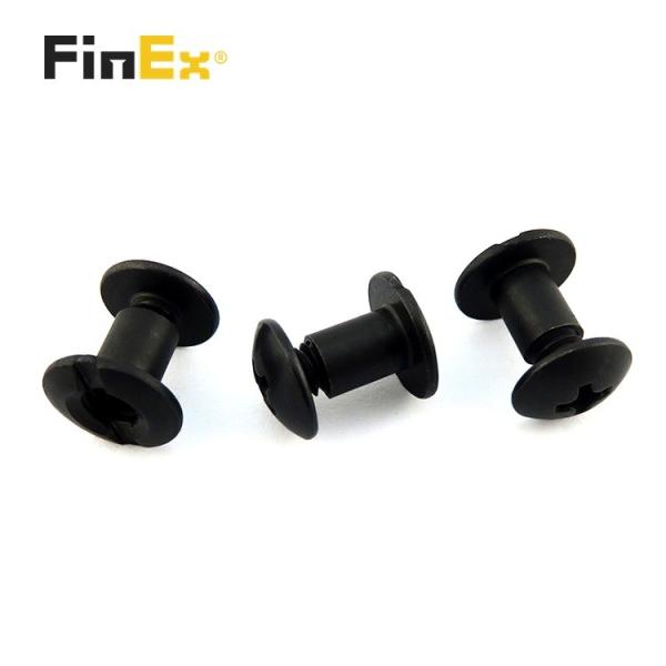 Custom 1/4 3/8 1/2 Óxido Negro Homem Mulher parafusos de Chicago para IWB Kydex Coleção de Couro