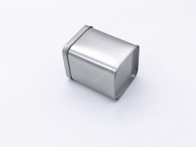 65x65x90Hmm Sandblasting Plain Matte Finished Square Tea Tin Storage Box
