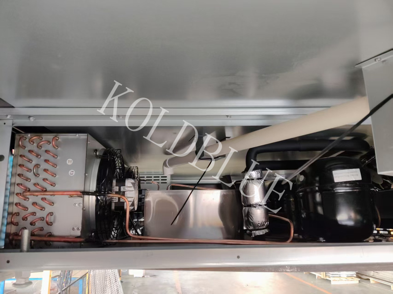 2560mm Serve Over Counter Display Fridge Straight Glass Cold Plate Deli Case Inner Lights PHEA250RDPS