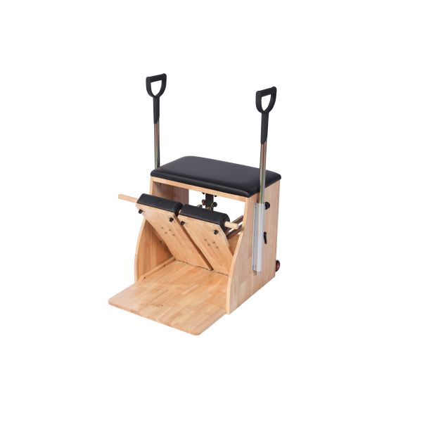Oak Wood Pilates Wunda Chair U+PL009 with Adjustable Spring Resistance