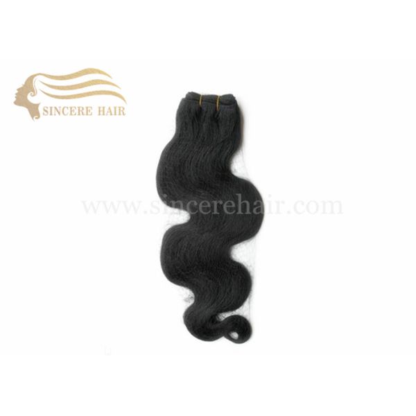 Hot 22 Inch BODY WAVE Hair Extensions for Sale, 50 CM Black BW Remy Human Hair Weft Extensions 100 Gram For Sale 22