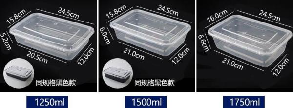 Meal Prep Containers 3 Compartment Leak Proof 1oz sauce cups Microwave BPA Free Plastic Food Bento Plastic Lunch Boxes