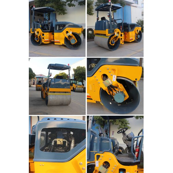 Double Drum Vibratory 6 Ton Mini Road Roller / Highway Construction Machinery