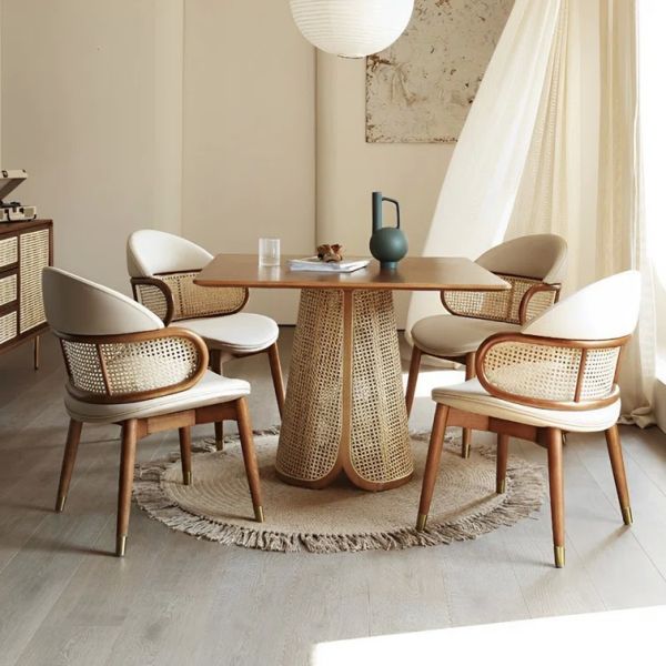 80x80 Solid Wood Pedestal Dining Room Table Round Sets