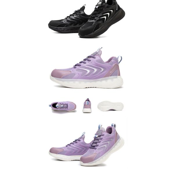 Unisex zapatos de trabajo de punto volador respirables zapatos de seguridad cómodos botas de construcción evitar romper zapatos de trabajo