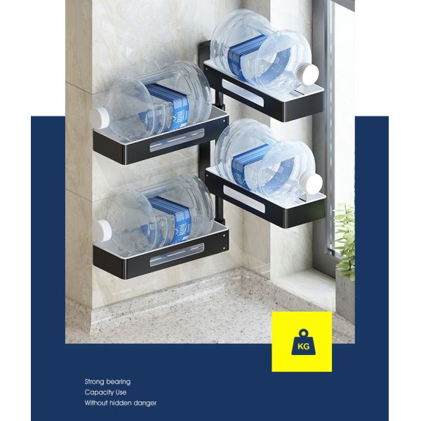 SUS304 Wall Mounted Spice Rack , Multi Layer Rotating Kitchen Shelf OEM