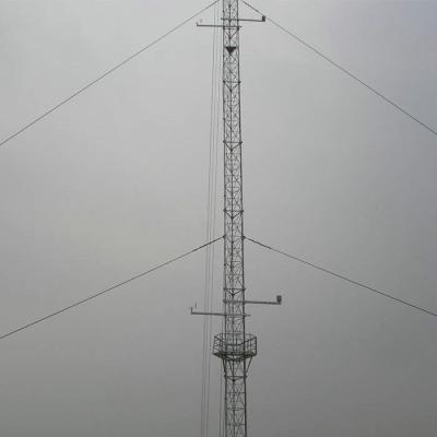 Parcialmente torre de antena exterior autônoma de Guyed