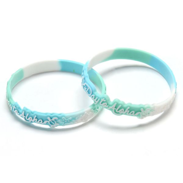 Festival Embossed Silicone Bracelets Custom Printed Engraved Silicone Bracelets