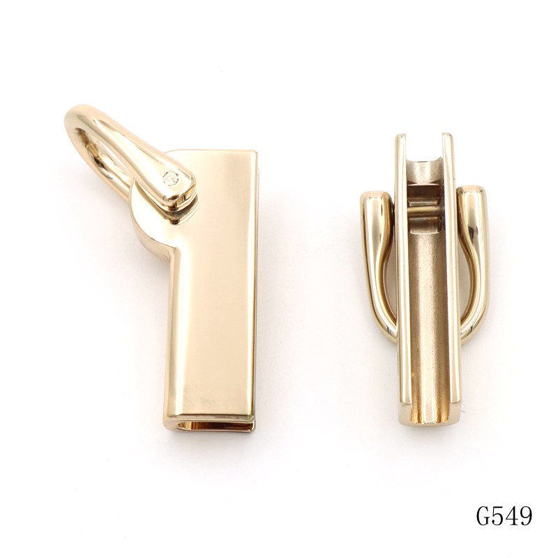 Custom Metal Bag Accessories Gold Double Ear Clip Corrosion Resistant For Bag Accessories
