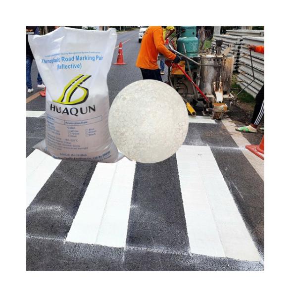 Pintura termoplástica C5 para señalización vial, 25 kg, blanco, amarillo, 180-220℃