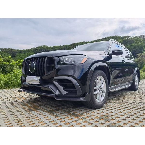 For Mercedes X167 GLS450 Carbon Fiber Body Kit GLS Upgrade BS Style Front Lip Diffuser Spoiler Widebody Kit