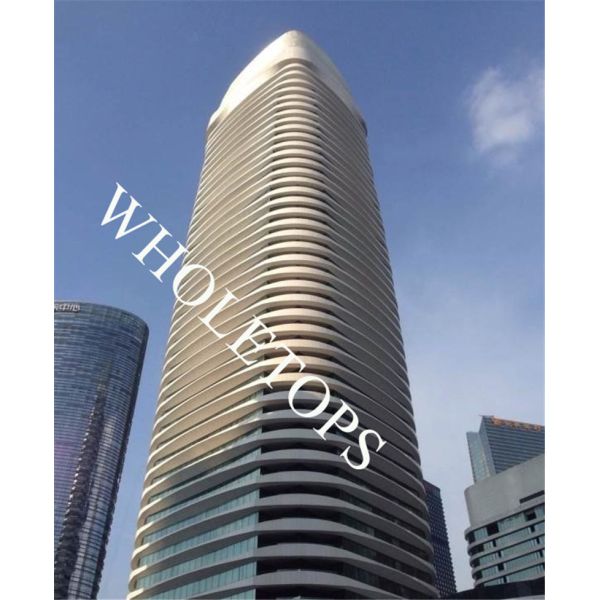 Противостатические 4.0MM изогнули алюминиевые панели для коммерчески здания недвижимости