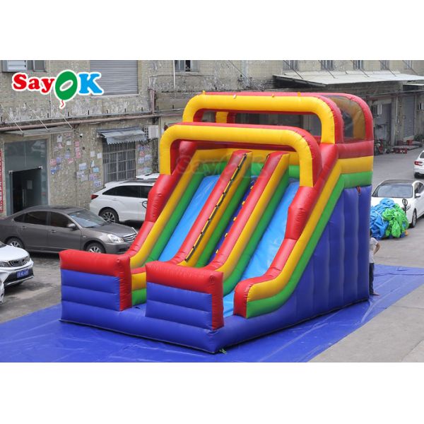 Outdoor Inflatable Slide Simple PVC Inflatable Bouncer Slide Blow Up Double Dry Slide Inflatable Slide For Kids