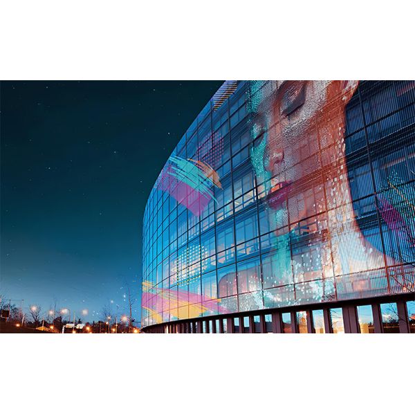 P3.9-7.8 Outdoor Transparent LED Display HD Waterproof For Commercial Center