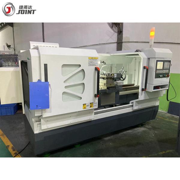 Máquina horizontal Chuck Metal Cut Turning Machine manual do torno do CNC da cama lisa