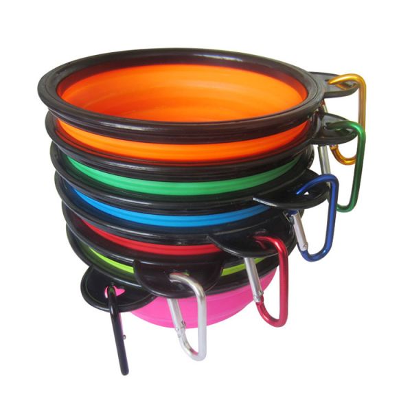 12oz аксессуары поставок любимца шара собаки силикона перемещения 1,5 чашек складные