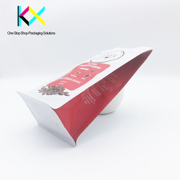 Multiple Color Gusseted Ziplock Coffee Packaging Bags User Friendly Design