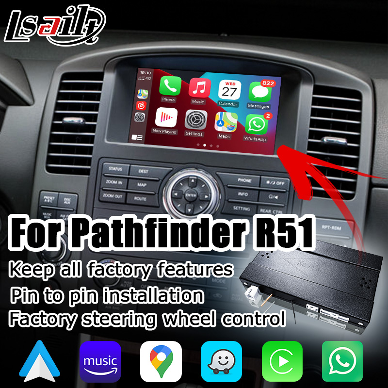 Беспроводной интерфейс Android Carplay Auto для Nissan Pathfinder R51 Navara D40 IT08 08IT от Lsailt