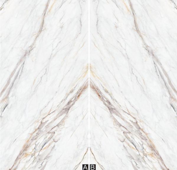 Wear-Resistant White Gold Sintered Stone Slab 1600x3200x12mm