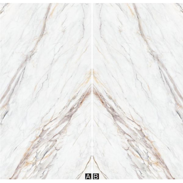 Wear-Resistant White Gold Sintered Stone Slab 1600x3200x12mm