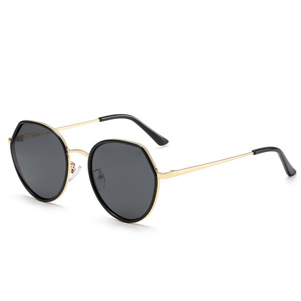 Polarized Women BSCI 142MM Resin Lens Sunglasses Luxury PC With Metal