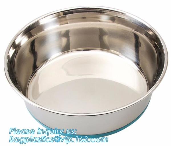 Dog Bowls Non-Slip Stainless Steel Small Cat Food Bowls Unbreakable Thicken Cat Feeder 7 Oz Cat Dishes Suitable