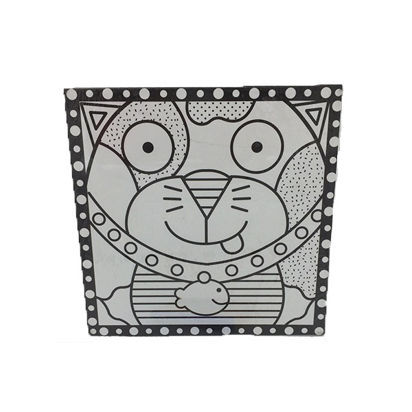 DIY Preprinted Arts And Crafts Toys Fabric Painting Toy 6 Color 9 - Inch For Girls