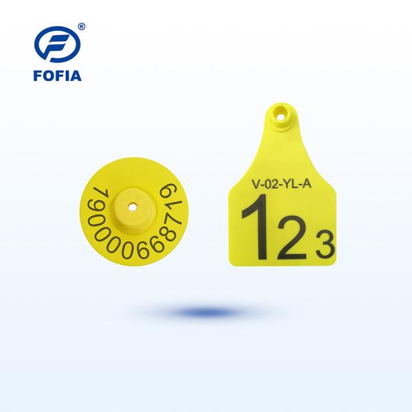 RFID Ear Tag with Visual Design Laser Printing Support 134.2 Khz Yellow Or Other High Customer Satisfaction Guarantee