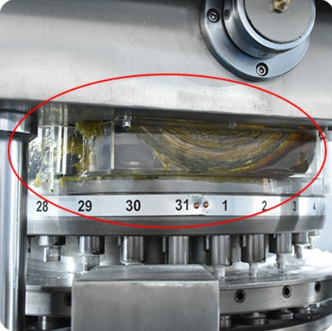 Máquina de compressão de comprimidos rotativa totalmente automática de dupla cor para bloco de lavagem de louça
