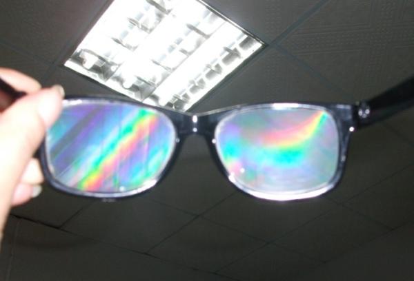 Customized disposable PC 3d fireworks glasses for laser light show