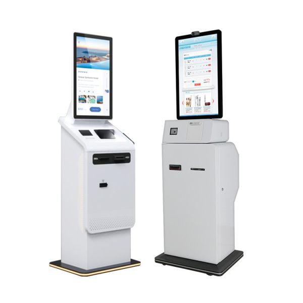 Self Service Kiosk Passport Reader Cash Dispenser Ticket Credit Card Payment Kiosk Machine