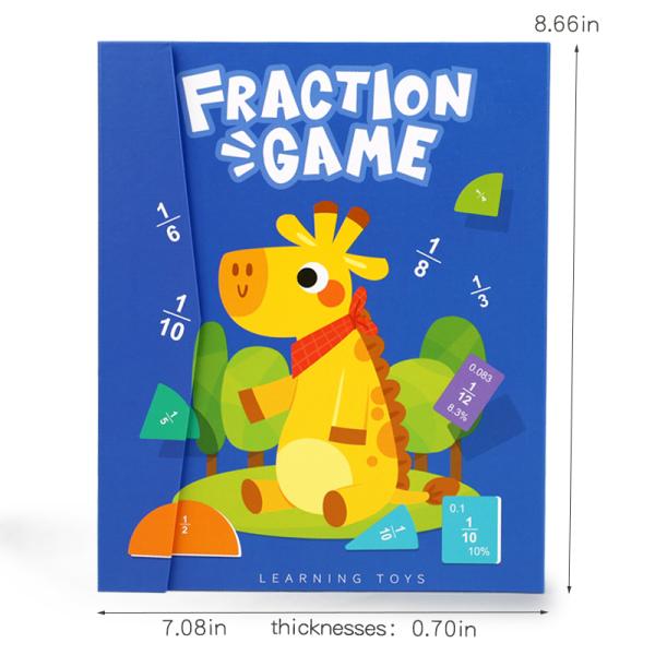 Magnetic Fraction Learning Math Toy for Children Kids Montessori Arithmetic Teaching Aids Educational Toys
