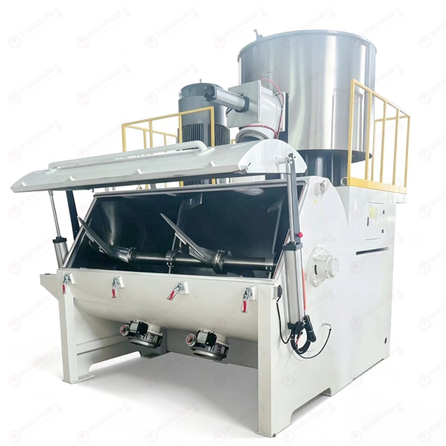 1500Kg/h Capacity Stainless Steel SUS304 Plastic Mixer Machine with PLC Control for High Speed Mixing