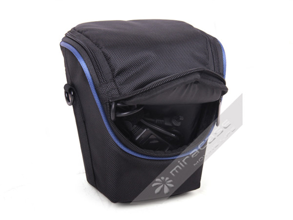 Miracase or OEM Black 1680D Nylon SLR Camera Pouch for Women, with Belt on Back