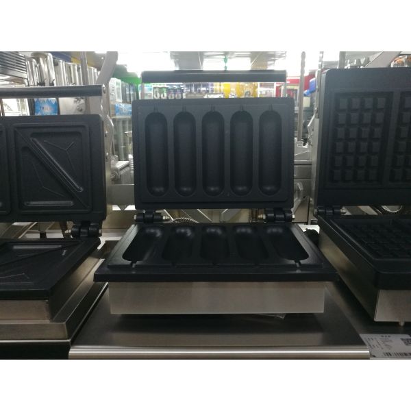 Электрическая зажаренная машина вафли хот-дога для снэк-бар 220В 1550В