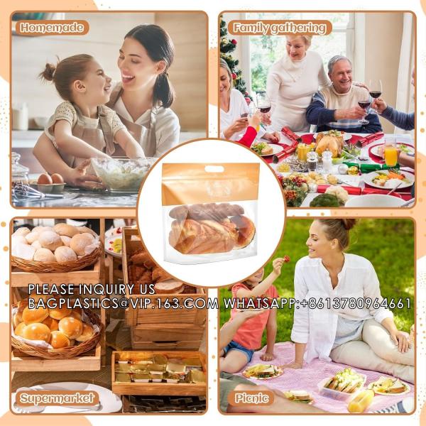 Bread Bags For Homemade Bread Reusable Zipper Sourdough Bread Bags To Keep Fresh Extra Large Bakery Bread Bags