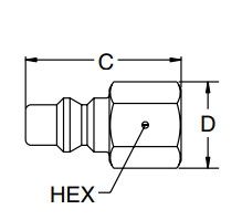 Женское соединение NPT соединений конца пневматическое быстрое