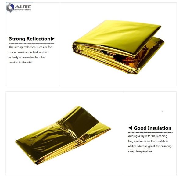 Couverture de premiers secours fournitures de survie en milieu sauvage Couverture de survie chaude en extérieur Couverture de secours d'urgence séisme