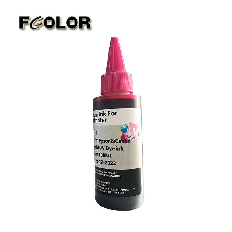 Fcolor Universal Compatible Refil Special UV Dye Ink for 1 L UV Customized Packaging