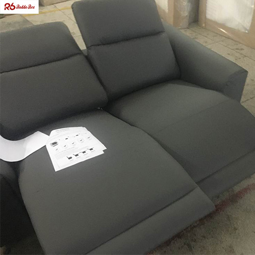 Modern Electric Microfiber Leather Sofa Furniture Recliner 180cm Custom