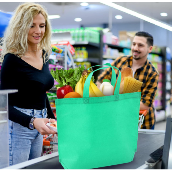 Tote Bags Multipurpose Reusable Grocery Bag Washable Non-woven Fabric For Creative DIY Gift Bags Advertising Bags Shopping Bags
